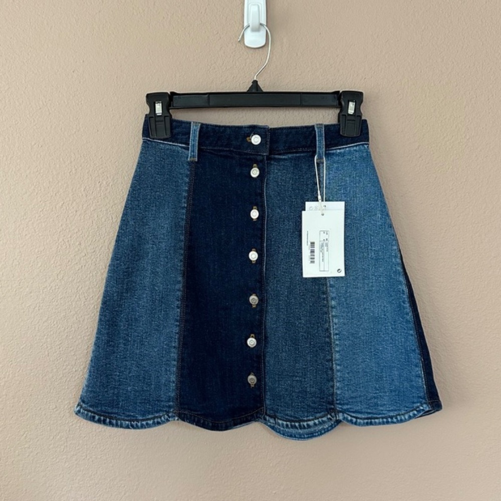 NWT & Other Stories patchwork denim mini skirt | Size: XS